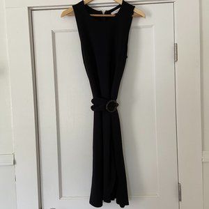 Loft Black Belted Dress